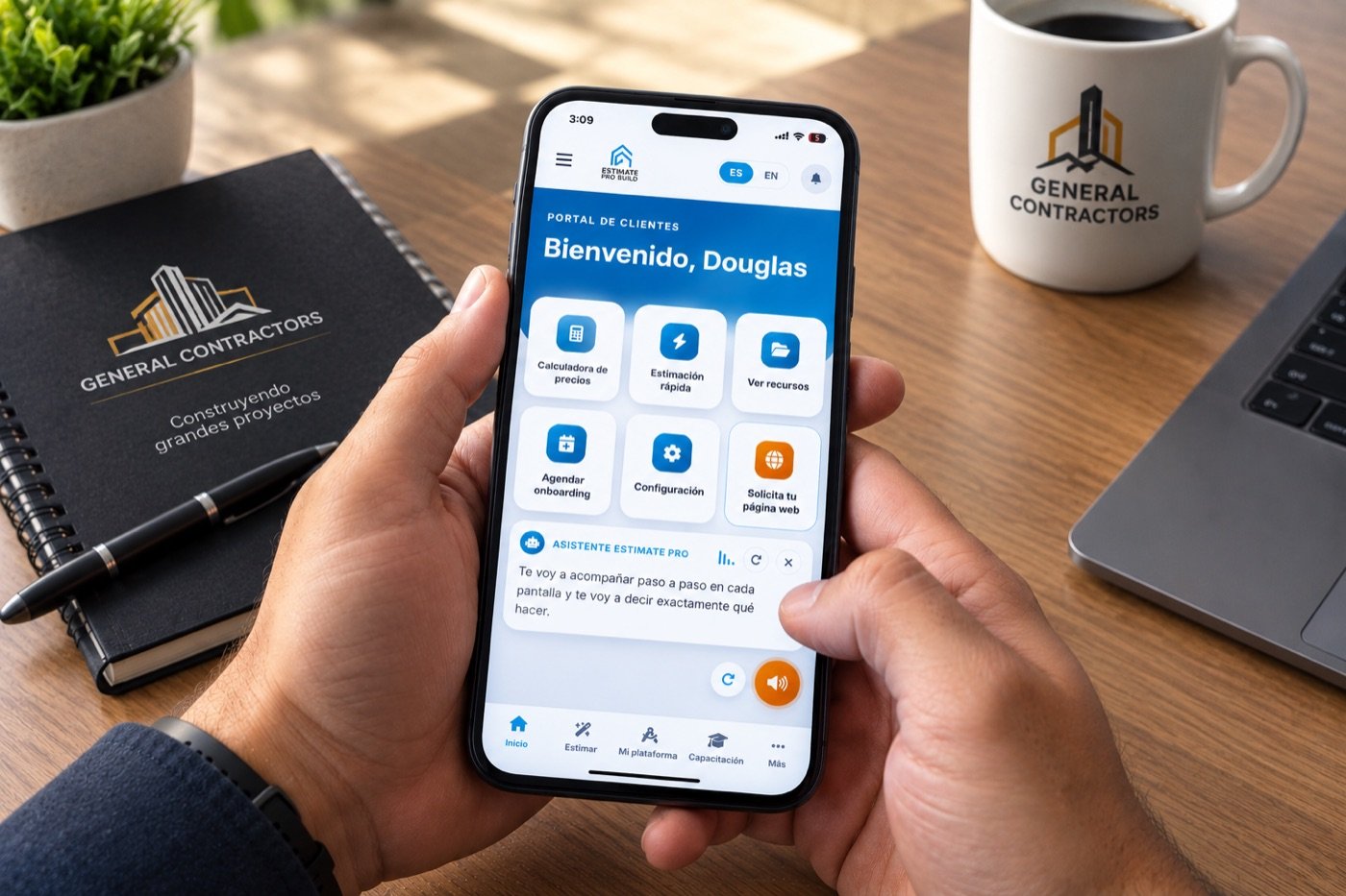 Ilustración del acceso a herramientas digitales desde un celular